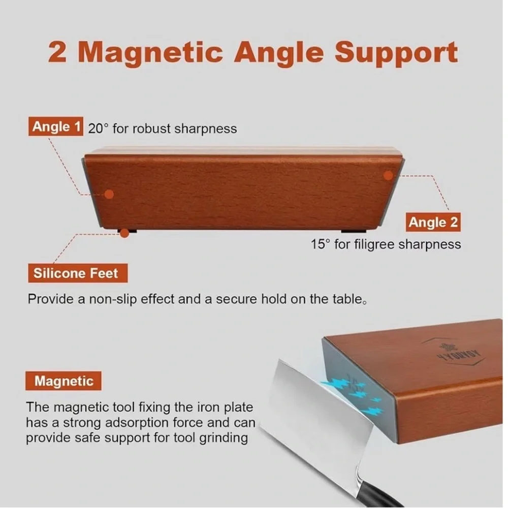 Rolling Knife Sharpener Tool - Brown